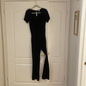 Splendid. Size large black tee jumpsuit.
